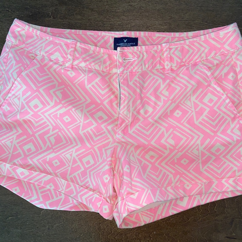 American eagle geometric pattern shorts